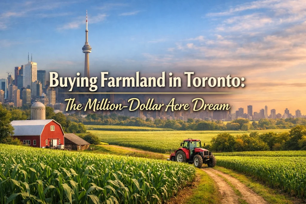Strategic assessment of buying farmland in Toronto near the GTA Greenbelt.