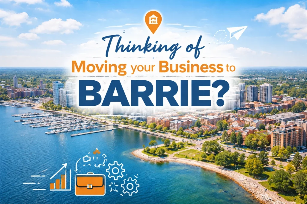 Modern Barrie industrial space and commercial warehouse exterior