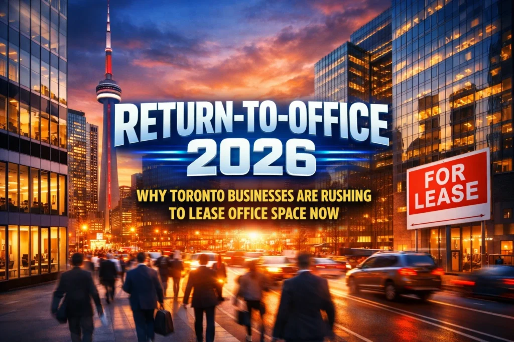 Office space for lease Toronto 2026 return to office commercial real estate