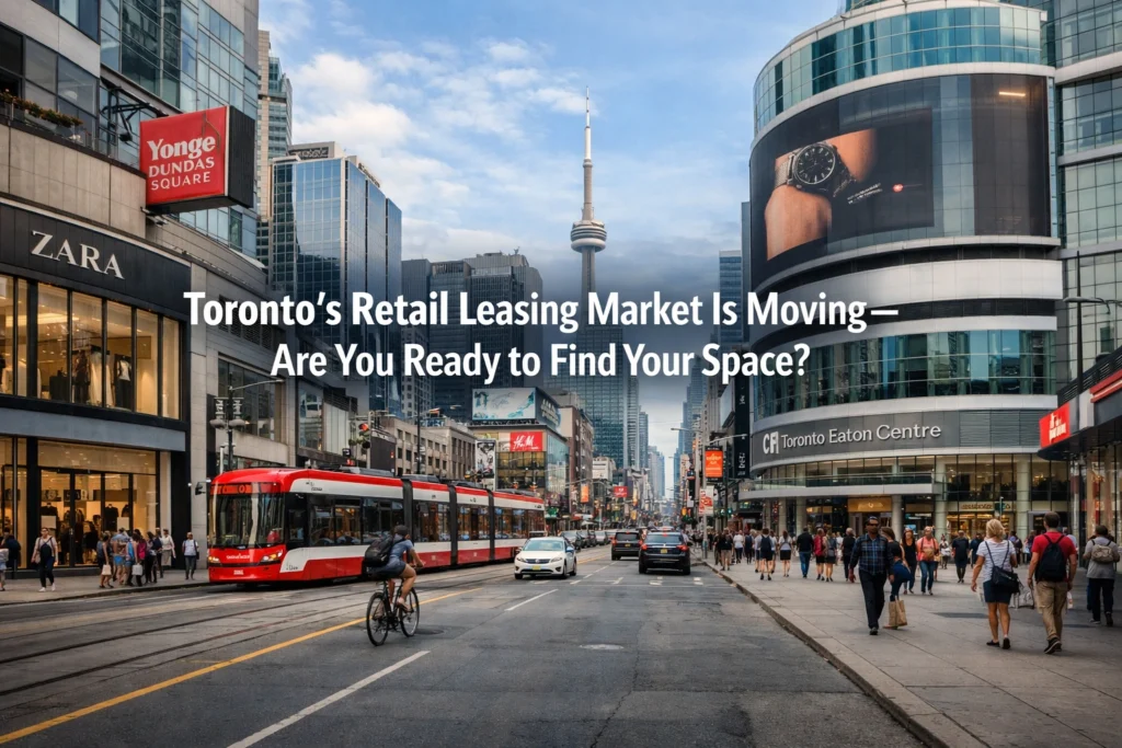 Retail space for lease in Toronto — bright modern storefront commercial property available for tenants