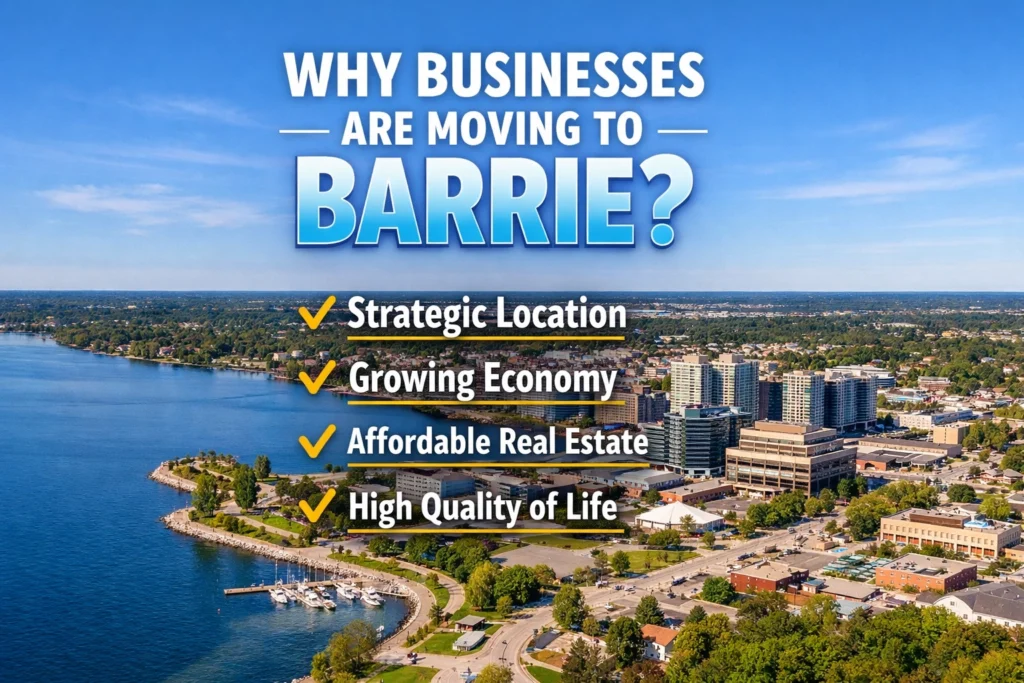 Why businesses are moving to Barrie in 2026 and impact on commercial real estate investors