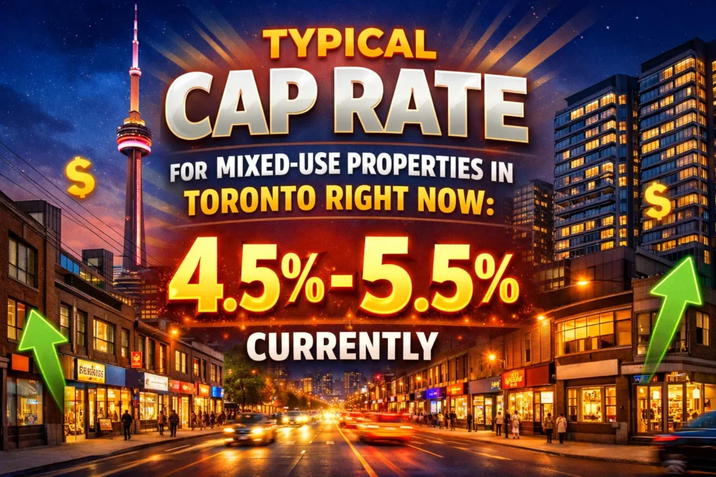 cap rate mixed use properties toronto 2026