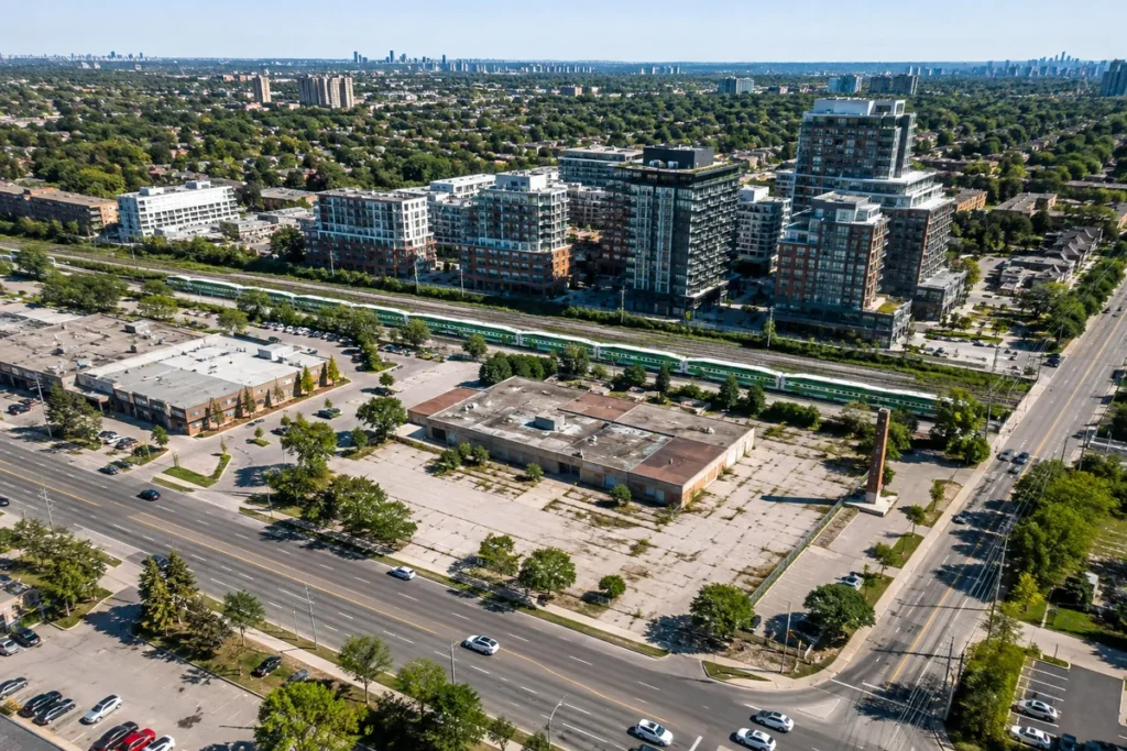 Underused GTA commercial site near transit and mixed-use development